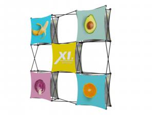 X1 8 ft. -- 3x3 J Fabric Pop-Up Display