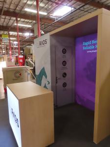 Modified ECO-2038 Sustainable Exhibit with Shelves -- View 3